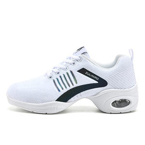 लाल चमकदार नरम नृत्य स्नीकर्स कपड़े टेनिस सामाजिक जूते लाइन डेन महिलाओं के लिए खेल - Product Image 3