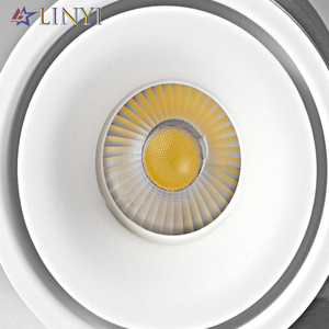 Đèn Âm Trần <span class=keywords><strong>Led</strong></span> COB 350 Độ Gắn Bề Mặt Đèn Trần <span class=keywords><strong>14W</strong></span> 18W Có Thể Điều Chỉnh Độ Sáng Đèn AC90-260V Màu Trắng Đen Đèn Chiếu Điểm <span class=keywords><strong>Led</strong></span> Khách Sạn - Product Image 2