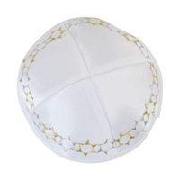 Sombrero judío Kippot venta al por mayor logotipo personalizado Kippah judío boda satén Lino Kippot sarga algodón Yarmulka sombrero Judaica Kipot