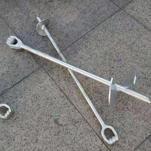 Mạ kẽm nhúng nóng đường dây phần cứng Xoắn đất Neo đất với tấm trục - Product Image 5