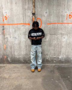 Nextide Fábrica Direta 100% Algodão T-Shirt Acid Wash Heavyweight DTG Streetwear Box Fit Cropped Gota Ombro Design Nenhum MOQ - Product Image 3