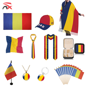 Set de Regalos Promocionales con la Bandera Nacional de Chad: Gorras de Béisbol, Bufanda, Corbata, Collar, Llavero y Bolsa Cósmica para el Día Nacional - Product Image 1