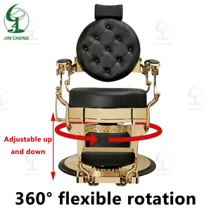 เก้าอี้ตัด<span class=keywords><strong>ผม</strong></span>ชายแบบเอนได้สไ<span class=keywords><strong>ต</strong></span>ล์เรโทร ราคาขายส่ง และเก้าอี้<span class=keywords><strong>ต</strong></span>ัด<span class=keywords><strong>ผม</strong></span>สีดำทันสมัยคุณภาพสูงยี่ห้อจินเฉิงสีทอง 1 ชุด - Product Image 4