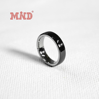 Bague intelligente NFC en céramique personnalisée avec paiement par balise, étanche, en acier inoxydable, pour femmes et hommes