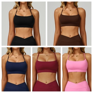 Nouveau design de sous-vêtements de sport ultra doux, haute résistance, antichoc, léger, soutien-gorge de yoga à dos croisé, soutien-gorge de sport - Product Image 3
