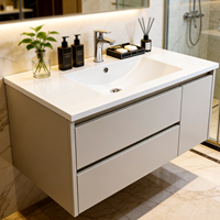 Vasque de salle de bain certifiée CUPC, 30 pouces, résistante aux taches, installation facile, durable, facile à nettoyer, pour usage résidentiel et hôtelier, fourniture ODM
