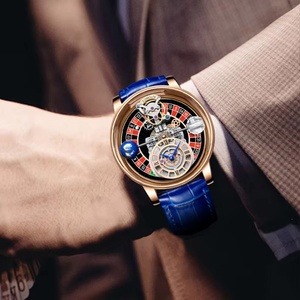 Montre-bracelet Pindu Man Business Coin Fashion, design transparent ajouré, Roulette Céleste, Quartz, résistance à l'eau 3 ATM, Acier Inoxydable - Product Image 4