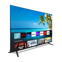 Kaca Tempered A+ Berkualitas Tinggi 50-110 Inch HDTV LED 4K UHD 1080p Full HD Smart TV dengan Wi-Fi Android OS 60/120Hz untuk Penggunaan Keluarga