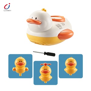 Jouets <span class=keywords><strong>de</strong></span> <span class=keywords><strong>bain</strong></span> pour bébé Chengji, canards nageurs, canard électrique jaune vif pour le <span class=keywords><strong>bain</strong></span> avec douchette - Product Image 3