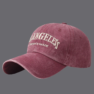 Baseball Cap Denim Washed Embroidered Logo Unisex Sun Protection Outdoor <b>Hat</b> - Product Image 2