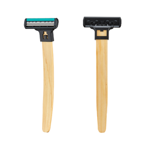 Thiên nhiên đường cong xử lý tre dao cạo phân hủy hai lưỡi phân hủy sinh học dùng một lần dao cạo khách sạn Máy cạo râu - Product Image 1