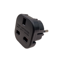 Adaptateur de voyage-UK vers EU Euro Adaptateur européen Prise blanche 2 broches
