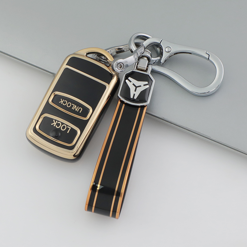 2 Button Black + Keychain