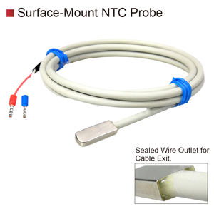 مسبار مستشعر حرارة NTC <span class=keywords><strong>10K</strong></span> 50K مقاوم للماء غاطس للأحواض ودفيئة وسطح الطعام مستشعر حرارة - Product Image 3