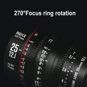 MEKE 25MmT2, 1 S35Lente de película principal EFInstalar cámara de película camcorderEOS <span class=keywords><strong>C100</strong></span> Mark II C200 EOS 300 Mark II BMPCC - Product Image 6