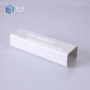 Système de <span class=keywords><strong>gouttière</strong></span> en <span class=keywords><strong>PVC</strong></span> blanc, noir, marron de 5,2 pouces et 7 pouces, étanche, pour drainage des toits de maison - Product Image 3