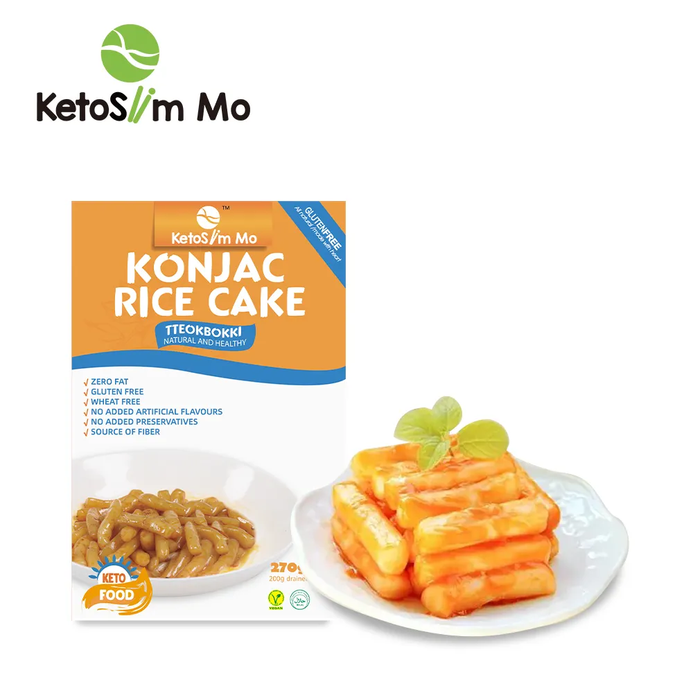 Keto-pastel de arroz para comida, utensilio personalizado, Halal, Brc, Haccp, Ifs, Shirataki, Konjac, coreano, venta al por mayor