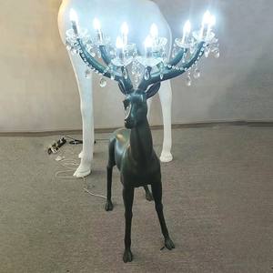 Designer italien moderne créatif cerf noël orignal atmosphère décoration salon extérieur grandes sculptures d'animaux - Product Image 1