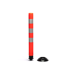 Délilinéateur en caoutchouc de poteau d'avertissement de trafic flexible en PE réfléchissant de 1070mm pour des produits de sécurité routière améliorés - Product Image 2
