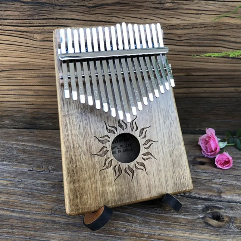 Mahagoni Kalimba Musik instrument Acacia Kalimba 17 Tasten 21 Tasten Daumen Klavier farbige Zeichnung Koa Kalimba