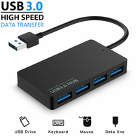 Hub USB Type C multi-ports USB 3.0, adaptateur 4 ports, séparateur d'extension, hub USB3.0 haute vitesse pour macbook Pro, ordinateur portable Samsung, PC