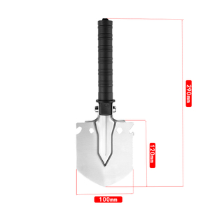 Venta al por mayor de acero inoxidable de alta calidad portátil plegable al aire libre táctico pala de supervivencia herramientas de Camping - Product Image 1