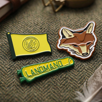 Badge métallique personnalisé en alliage de zinc émaillé 3D, motif dessin animé mignon, pour cadeaux et objets de collection – Fabrication usine