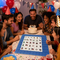 Mahjong Patriótico de EE. UU. - Fichas de Mahjong Acrílicas con Brillo Azul y Diseño de Bandera y Águila, Juego de 160 Fichas para Noche de Juegos