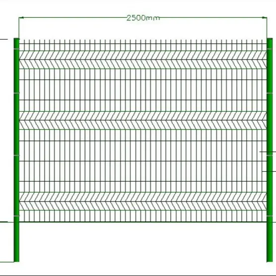 Ağır ölçer 3D galvanizli çelik kaynaklı kavisli PVC kaplı 3D tel örgü çit Panel çelik çit
