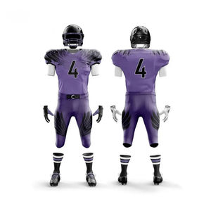 Uniforme de football américain personnalisé de haute qualité respirant nouveau design ensemble grande taille avec méthode d'impression pakistanaise à vendre - Product Image 1