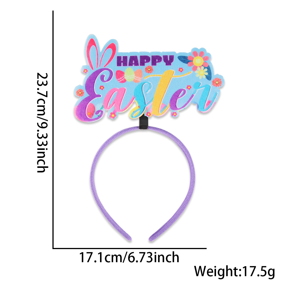 Happy easter flower egg style - easter headband