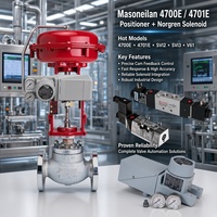 Nouvelle vanne de régulation pneumatique Masoneilan, positionneur de vanne Masoneilan 4700E 4701E avec électrovannes Norgren en stock pour la vente