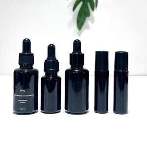 Custom logo 10 15 30 50 100 ML 1OZ 2OZ 3OZ Roller Bottle Dark Violet UV Glass Jar and Violet Lotion Spray Bottle for Cosmetic - Product Image 5