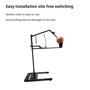 Équipement d'entraînement de basketball portable <span class=keywords><strong>ERMA</strong></span> pour jeunes, intérieur/extérieur, machine d'entraînement au tir sans perçage, personnalisable, en matériau FRP - Product Image 5