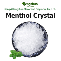 Menthol pur frais avec extrait de menthe poivrée en vrac à prix d'usine, cristaux de menthol