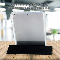 Étui de protection magnétique pour tablette, design séparable, avec support pliable triple, support pour stylet et fonction veille/réveil, en TPU souple