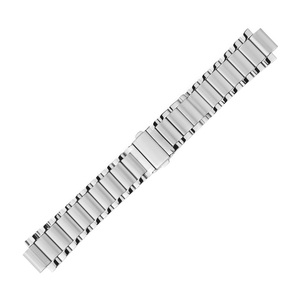 Bracelet de montre en acier inoxydable 316L, bracelet à maillons argentés, fermoir papillon, bracelet de remplacement pour hommes - Product Image 3
