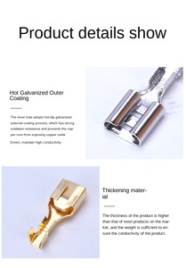 ชุดขั้วต่อหางปลาสำหรับรถยนต์ตัวผู้และตัวเมียปลอกหุ้มฉนวนสายไฟแบบจีบสำหรับอุปกรณ์จ่ายพลังงานทั้งสอง - Product Image 6