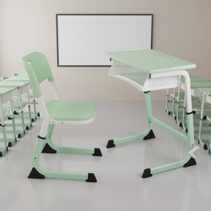 Ensemble bureau et chaise pour enfants, idéal pour l'étude à domicile, table d'école avec chaise intégrée, mobilier scolaire, bureau et chaise pour salle de classe - Product Image 5