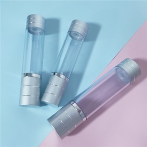 Luxury in Stock 15ml 30ml 50ml 80ml 100ml 120ml Matte Silver Aluminum Cosmetic Lotion Shampoo <b>Pump</b> Sprayer Airless <b>Pump</b> <b>Bottle</b> - Product Image 3