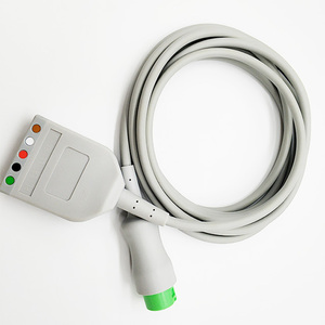 سعر المصنع T5/t6/t8 5 الرصاص Ecg كبل متعدد الثقوب مع 12 دبوس موصل T نوع - Product Image 3