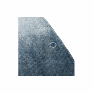 Tapis d'intérieur moderne de luxe fait main en laine et soie, à poils moyens, antidérapant, avec dégradé bleu ombré et motif abstrait, pour usage domestique - Product Image 1