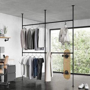 En forme de tige Portable mobile à bas prix combinaison chambre <span class=keywords><strong>vestiaire</strong></span> métal DlY garde-robe de type ouvert <span class=keywords><strong>placard</strong></span> de rangement - Product Image 6