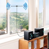 Antenne FM de type T pour intérieur, 75 ohms, coaxiale, avec multi-connecteurs pour radio Bose Wave