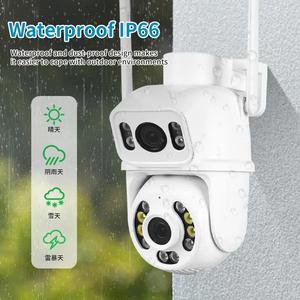 Icsee ống kính kép không dây 6MP HD an ninh <span class=keywords><strong>ip</strong></span> camera ngoài trời Wifi PTZ Màn hình kép tự động theo dõi ccrv Camera giám sát - Product Image 3