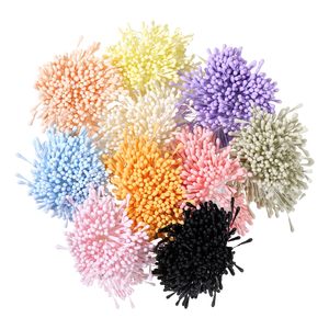 อุปกรณ์ตกแต่งแกนดอกไม้สีรุ้ง สไตล์เกาหลี ประดับมุกและกลิตเตอร์ 3 แบบ ให้ความหรูหรา ยกระดับงาน DIY ของคุณ - Product Image 1