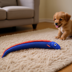 Juguete para Mascotas de Poliéster Súper Suave con Sonido, Diseño de Anguila, 41 cm - Product Image 3