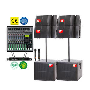 Sistema de Sonido de Alta Calidad 2026, Altavoz <span class=keywords><strong>Line</strong></span> <span class=keywords><strong>Array</strong></span> de Neodimio de 12 Pulgadas y 2 Vías para Exteriores, 800W RMS, Pasivo/Activo para Escenarios - Product Image 1