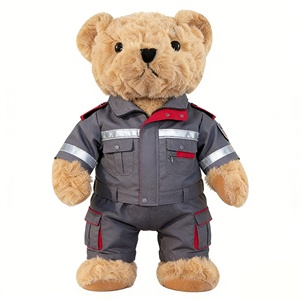 MSYO Ours en peluche personnalisé de haute qualité avec vêtements, costume d'ours en peluche à thème pour animaux en peluche, vêtements de poupée de Noël, vente en gros - Product Image 2