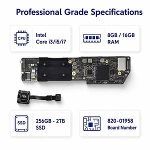 เมนบอร์ดแท้ <span class=keywords><strong>MacBook</strong></span> <span class=keywords><strong>Air</strong></span> 13 นิ้ว รุ่น A2179 ปี 2020 1.1GHz I5 8GB 128GB 820-01958-A ไม่มี iCloud - Product Image 4